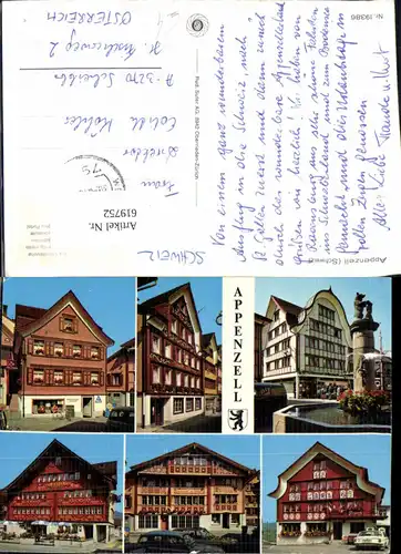 619752,Mehrbild Ak Appenzell Hotel Säntis Wirtschaft zur Traube