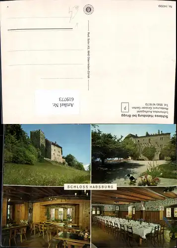 619773,Mehrbild Ak Gemeinde Habsburg Schloss Habsburg b. Brugg