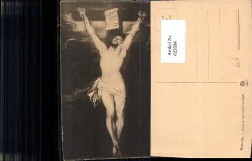 622694,Künstler Ak A. Van Dyck Cristo in croce Religion