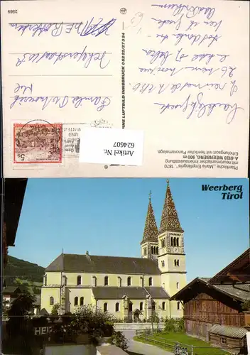 624607,Weerberg Pfarrkirche Maria Empfängnis Kirche pub Alpine Luftbild 2569