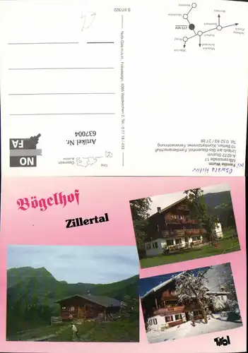 637004,Mehrbild Ak Kaltenbach Stumm b. Mayrhofen Böglhof