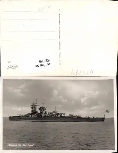637089,WK 2 Panzerschiff Graf Spree Schiff Marine Kriegsmarine Kriegsschiff