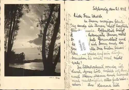 637131,Fotokunst Popp 6719-0 Schleswig 1948 Fluss Dampfer 