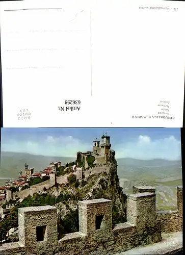 636298,Repubblica San Marino Fortezza Schloss