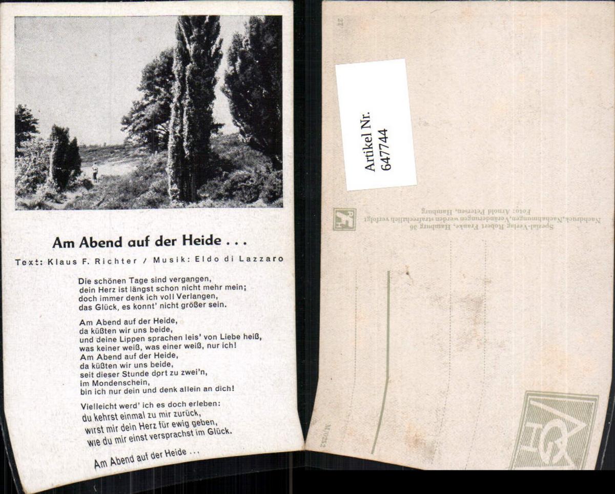 Am Abend Auf Der Heide Text