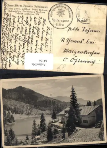 64166,Spitzingsee Gaststätte Pension Fischhausen Neuhaus Schliersee