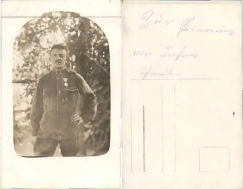 70881,WW1 K.K. Soldat m. Orden Abzeichen