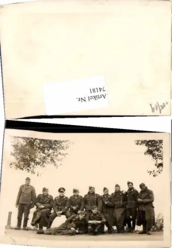 74181,Wehrmacht Soldaten Gruppe Uniform Orden Luftwaffe Ordensspange