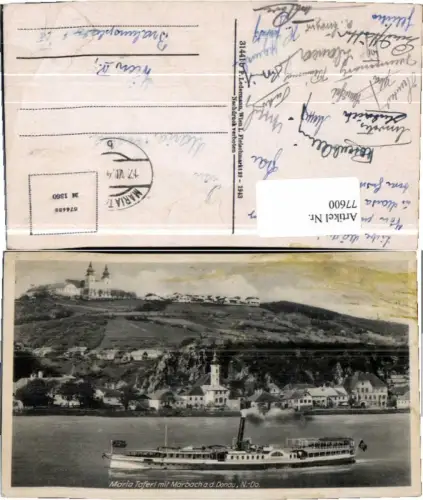 77600,Maria Taferl Marbach Dampfer auf Donau