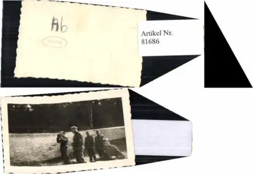 81686,WW2 Foto Wehrmacht Soldaten Spähtrupp Fernglas
