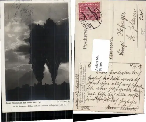 84108,Ernste Stimmungen aus ernster Zeit 26 Zwingenberg Dr Sauer