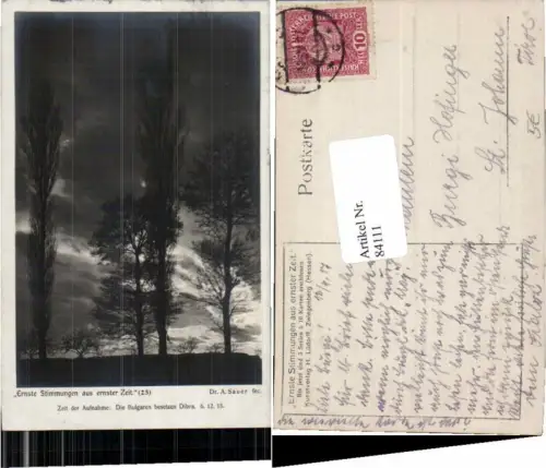 84111,Ernste Stimmungen aus ernster Zeit 25 Zwingenberg Dr Sauer