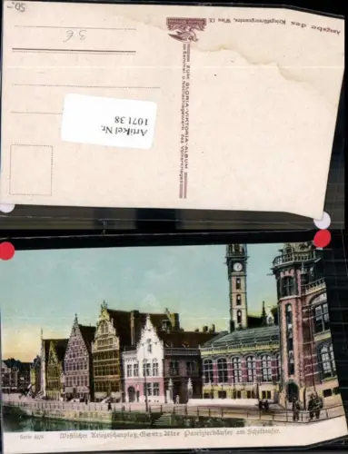 107138,Kriegsfürsorge Gent Genf Patrizierhäuser