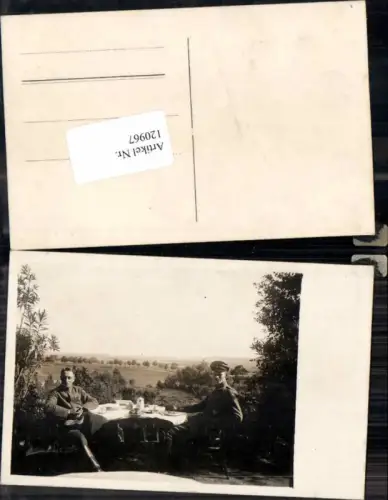 120967,Deutsche Soldaten Uniform Kappen Essen teekanne