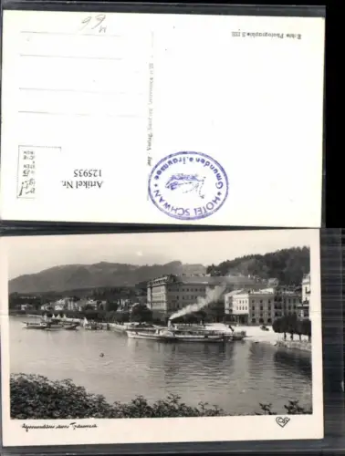 125935,Gmunden am Traunsee Dampfer am Ufer Hotels