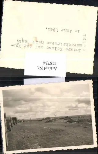 128734,Foto Wehrmacht Soldaten Kolone Vormarsch Russland rast 1941