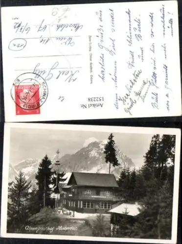 152238,Bei Schwaz Ansicht Alpengasthof Hubertushaus 1944
