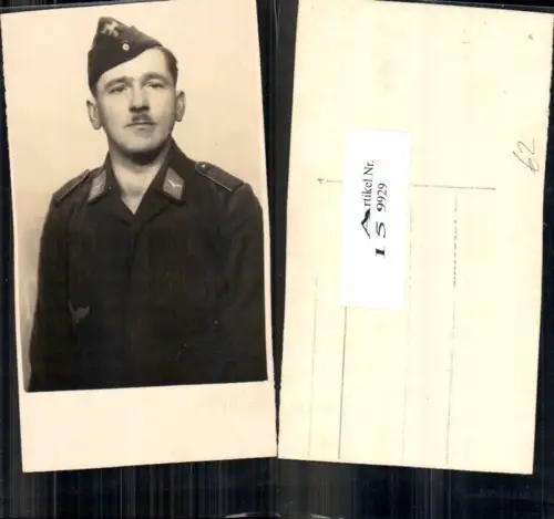 159929,WW2 Foto-AK Wehrmacht Soldaten Uniform Kappe Luftwaffe