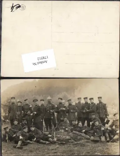 178512,FotoAK Deutsche Soldaten Pickelhaube Pioniere im Feld