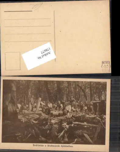 178677,Deutsche Soldaten Pioniere bei der Arbeit im Wald