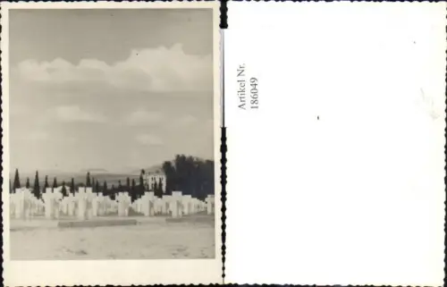 186049,Foto WW2 Kreuze Landschaft Soldatenfriedhof Heldenfriedhof Gräber Grab