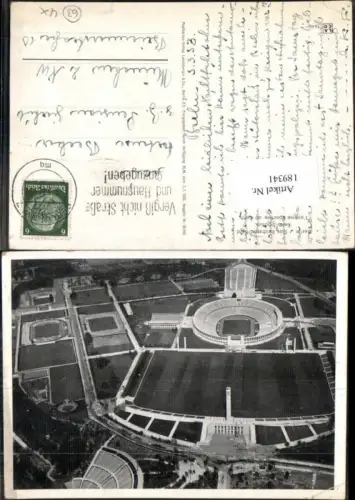 189341,Fliegeraufnahme Berlin Charlottenburg Reich Stadion Reichs Stadium