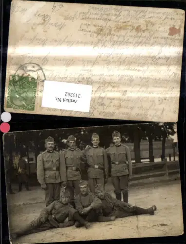 215262,K.k. Soldaten Uniform Gruppenbild