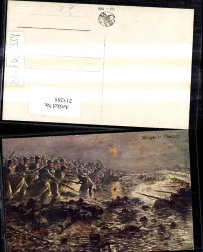 215288,Künstler Ak K. Dohnalek K.k. Soldaten Kämpfe in Flandern