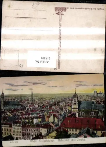 215304,K.k. Westlicher Kriegsschauplatz Überblick über Brüssel