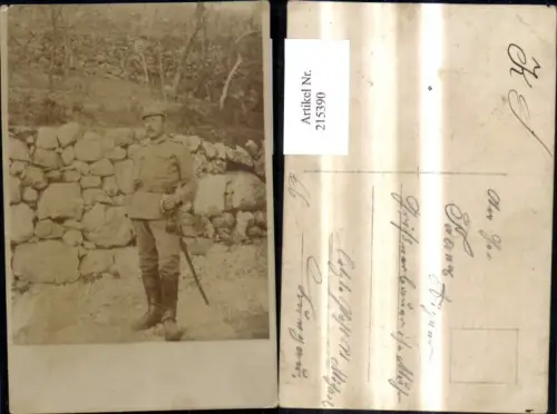 215390,Foto Ak K.k. Soldat Uniform Säbel