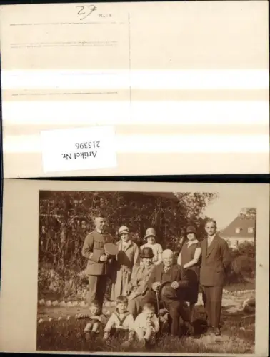 215396,Foto Ak K.k. Soldat m. Familie Gruppenbild