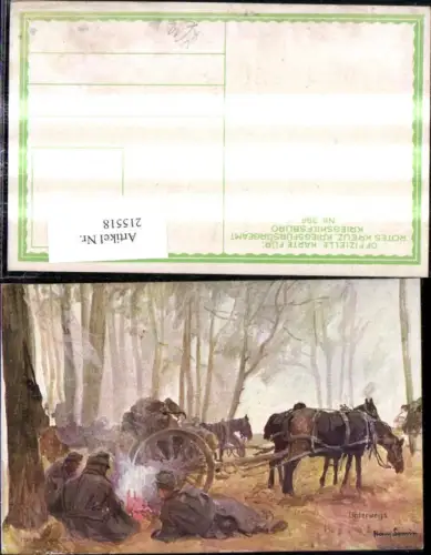 215518,Kriegsfürsorge 396 Künstler Ak Hans Larwin Unterwegs