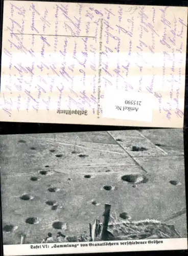 215590,K.k. Soldaten Sammlung v. Granatlöchern verschiedener Größen