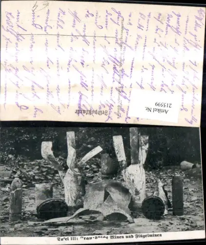 215599,Französische Minen u. Flügelminen Waffen Technik