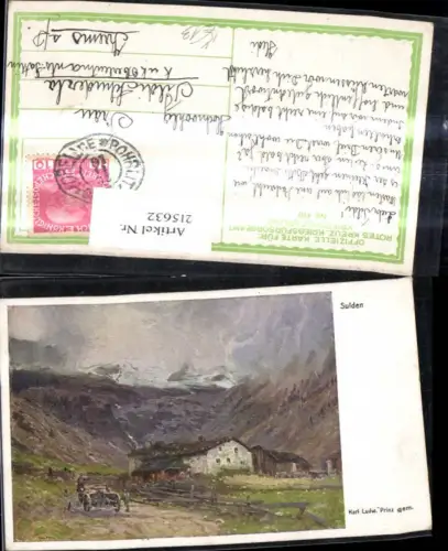 215632,Kriegsfürsorge 410 Künstler Ak Karl Ludwig Prinz Sulden