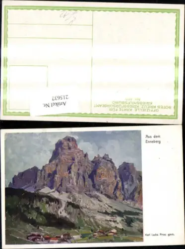 215637,Kriegsfürsorge 409 Künstler Ak Karl Ludwig Prinz Aus dem Enneberg
