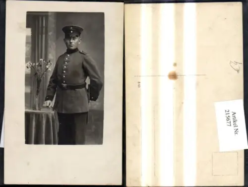 215677,Foto Ak K.k. Soldat Uniform Stempel Königl. Preußische Landwehr Infanterie Batt. 13