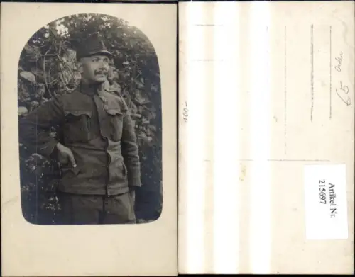 215697,Foto Ak K.k. Soldat Uniform Orden Passepartout