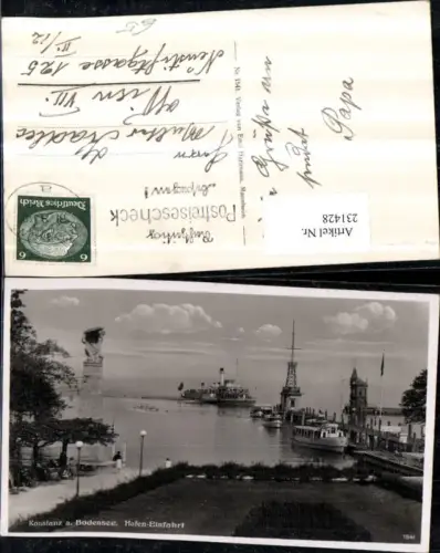 231428,Konstanz a. Bodensee Hafen-Einfahrt Dampfer Schiffe