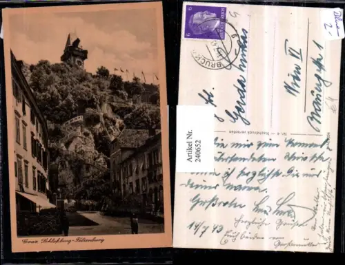 240652,Graz Schlossberg-Felsenburg Uhrturm