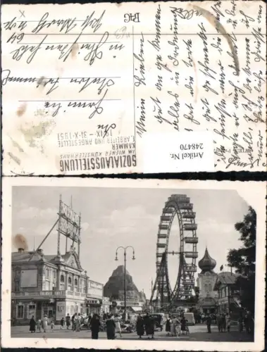 248470,Wien Leopoldstadt Prater Riesenrad m. Hochschaubahn u. Kino