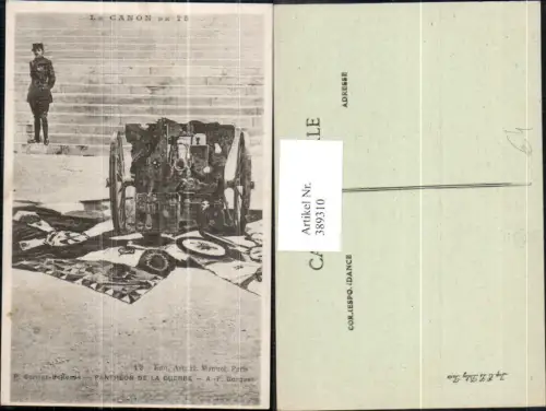 389310,WW1 A. F. Gorguet Pantheon de la Guerre Le Canon Kanone