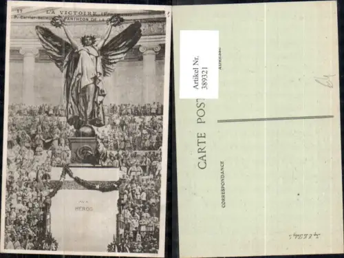 389321,WW1 A. F. Gorguet Pantheon de la Guerre La Victoire Fragment