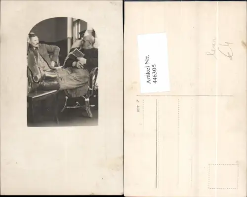 446305,WW1 Soldaten Lesen Soldatenleben Passepartout