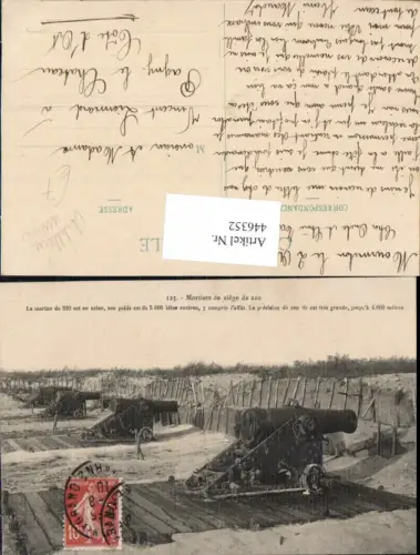 446352,WW1 Mortiers de siege de 220 Artillerie Mörser Geschütze Waffen Technik