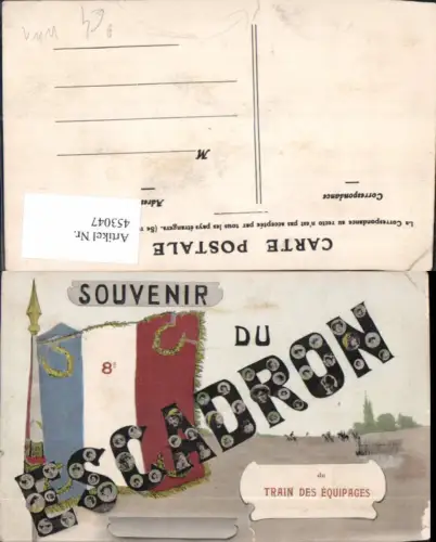 453047,WW1 Souvenir du Escadron Train des Equipages Frankreich Patriotik Propaganda