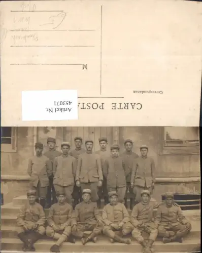 453071,WW1 Französische Soldaten Uniform Gruppenbild Frankreich Pfeife
