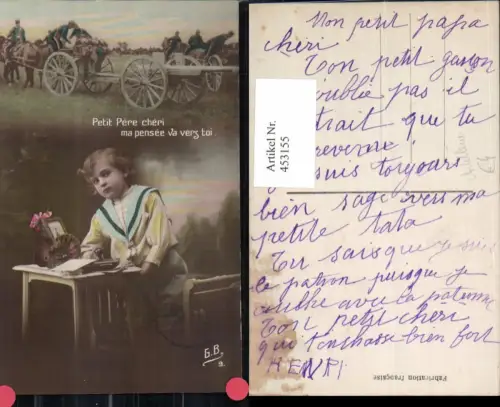 453155,Fotomontage WW1 Artillerie Waffen Technik Bub Matrosenanzug