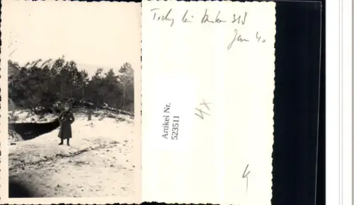 523511,WW2 tolles Foto Wehrmacht Soldat Schlacht um Suomussalmi Fernglas