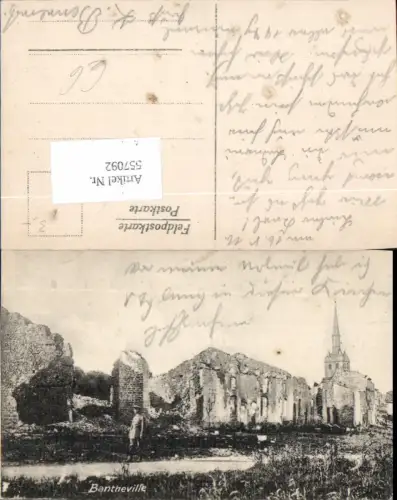 557092,Bantheville zerstörte Stadt Verdun Meuse Grand Est Clermont en Argonne